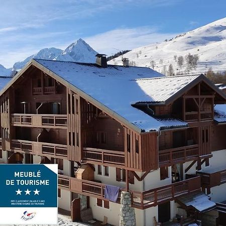 T2 Meuble Tourisme 3 Etoiles, Pied Des Pistes-Parking Prive Avec Balcon Et Superbe Vue Apartment Les Deux Alpes Ngoại thất bức ảnh