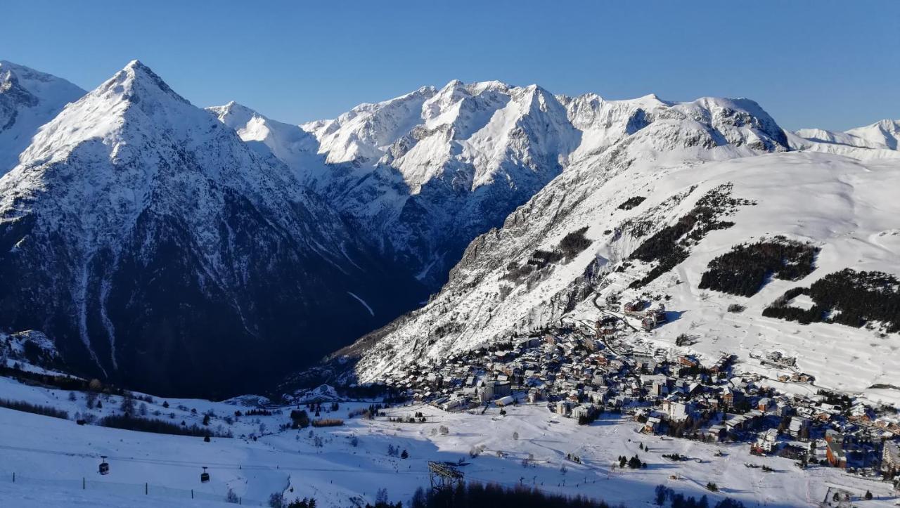 T2 Meuble Tourisme 3 Etoiles, Pied Des Pistes-Parking Prive Avec Balcon Et Superbe Vue Apartment Les Deux Alpes Ngoại thất bức ảnh